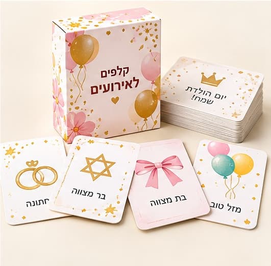 קלפי יום הולדת - דפוס יזמה