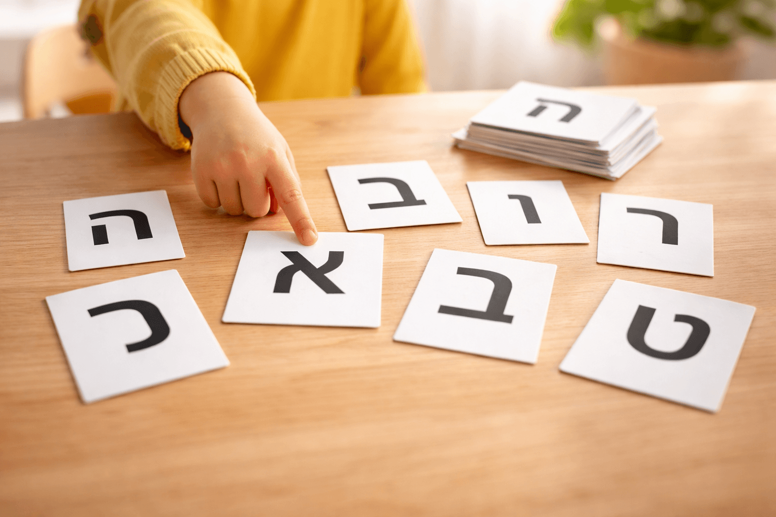 קלפי אותיות בעברית - דפוס יזמה