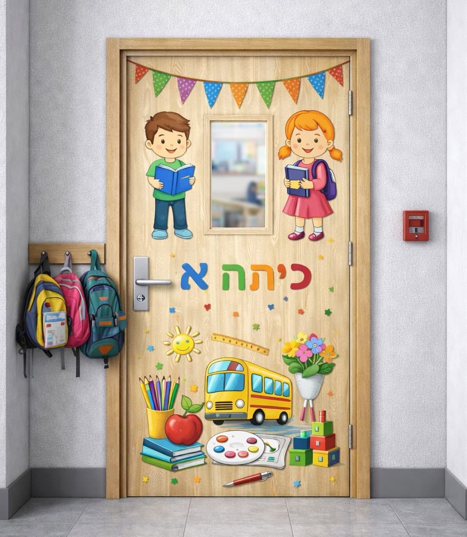 חיפוי דלת דמוי עץ, לכיתה א - דפוס יזמה