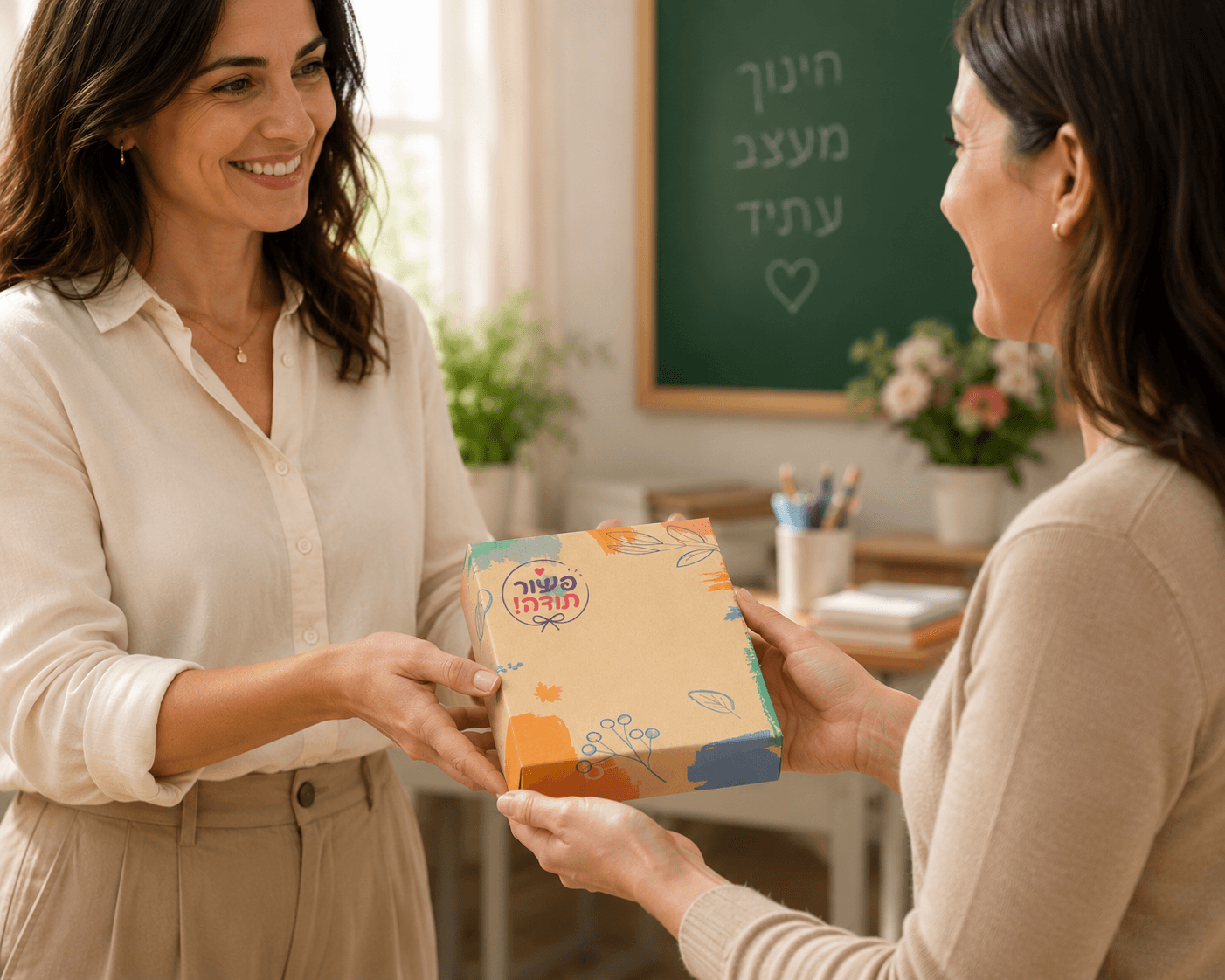 מתנה למורים מארז - דפוס יזמה