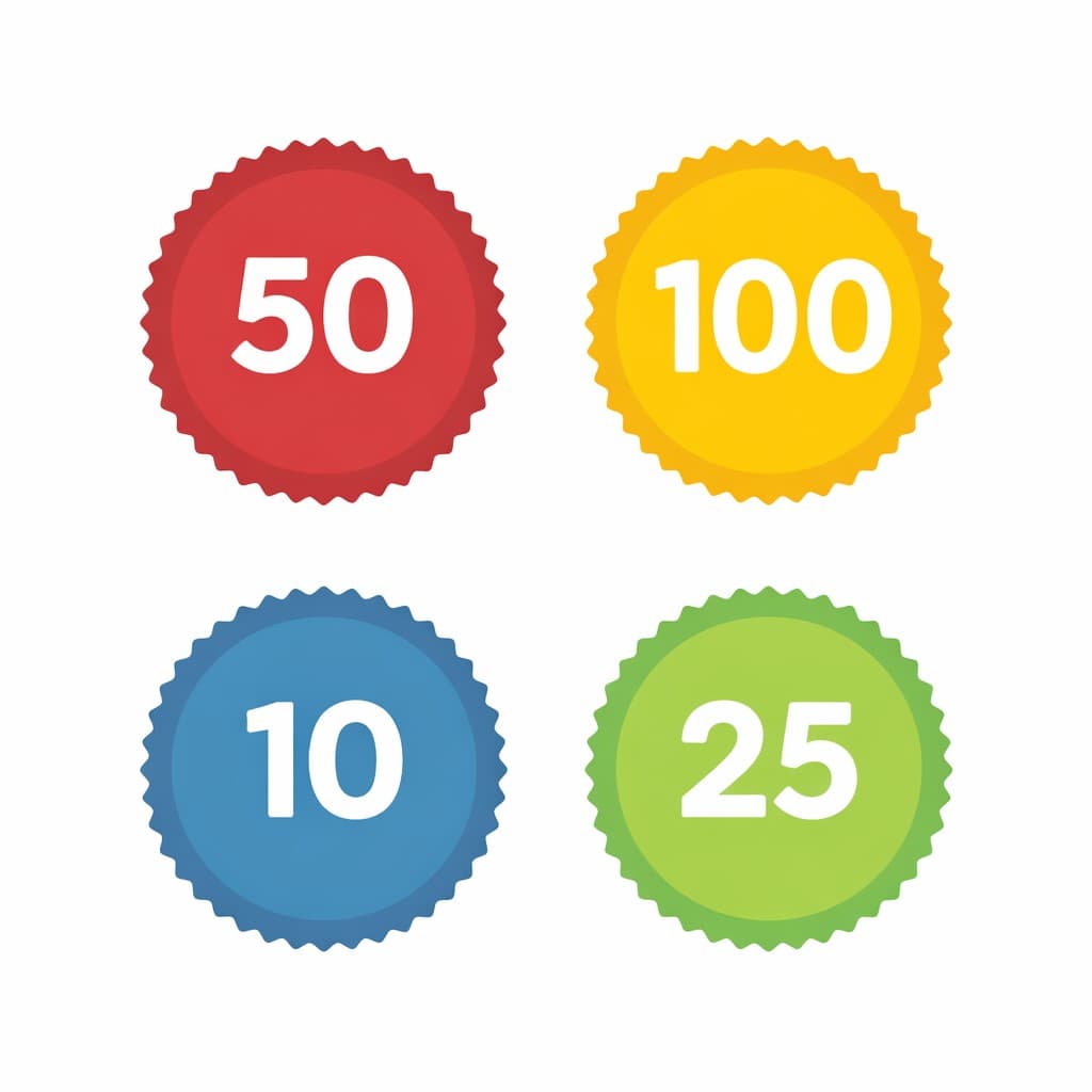 טוקינס צבעוני ללוח משחק - דפוס יזמה